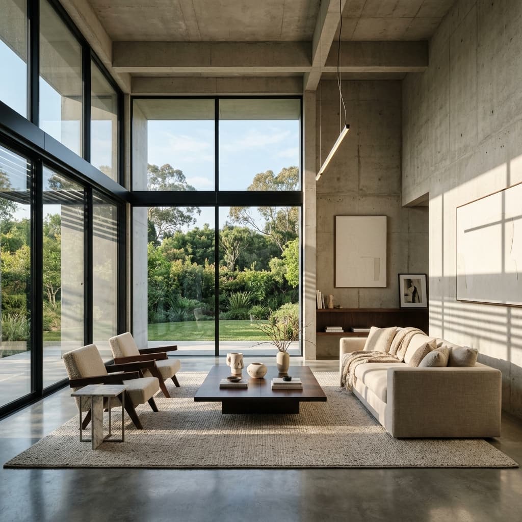 Concrete engineering research office interior